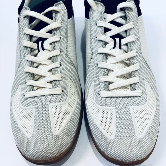 Rothy’s The RS01 Hudson Beige White Black Knit Low Top lace up sneakers men's 12 - Picture 10 of 15